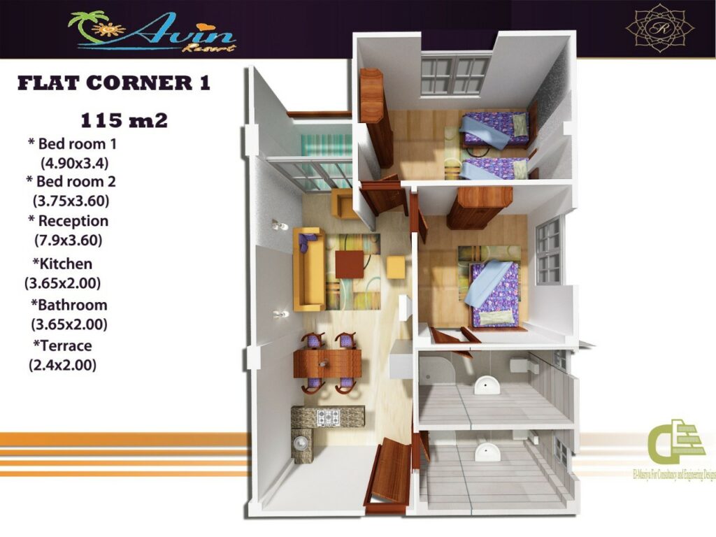 Avin Resort 115 corner